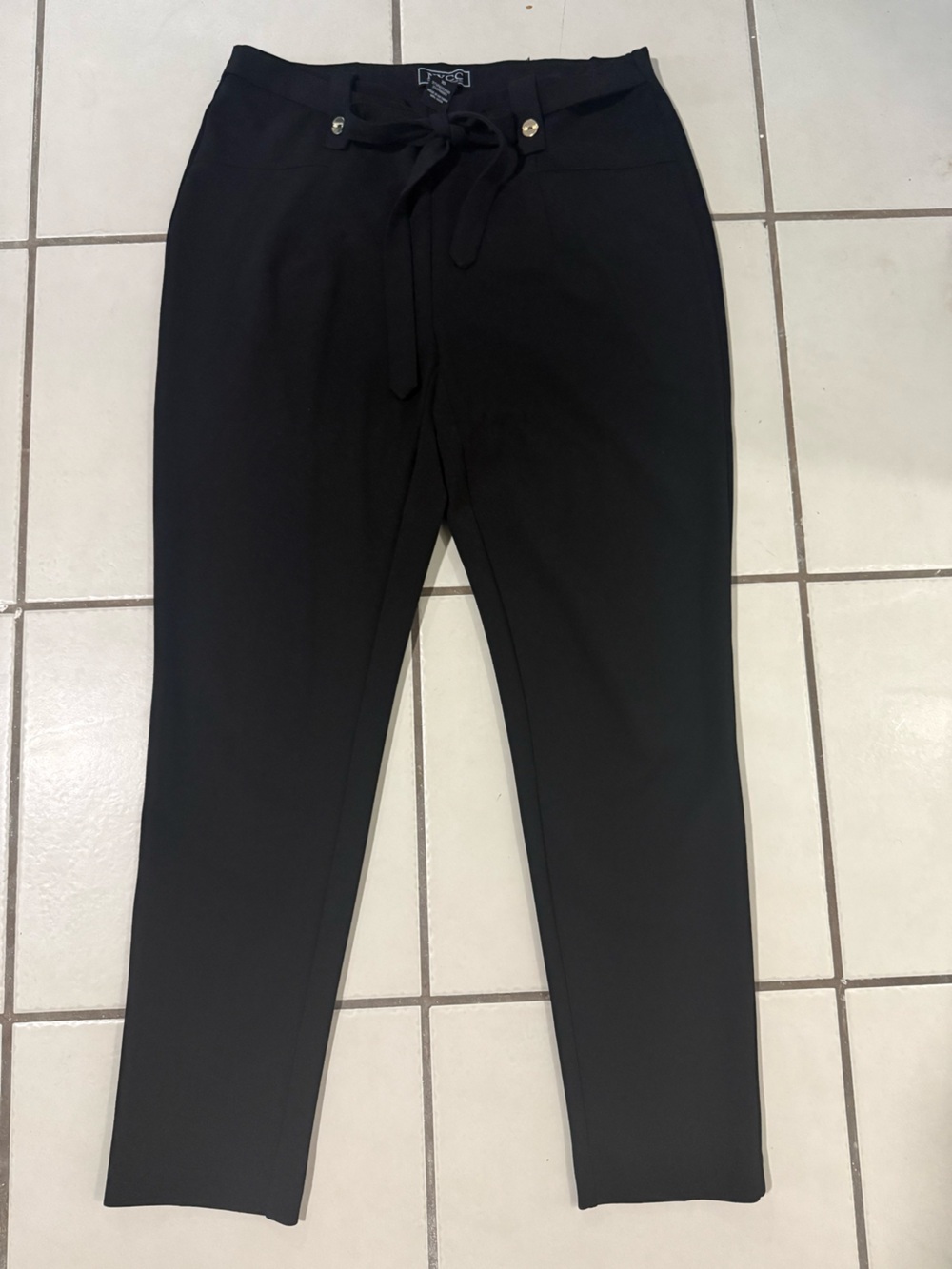 NYCC Black Women's Straight-Leg Pants Sz 10